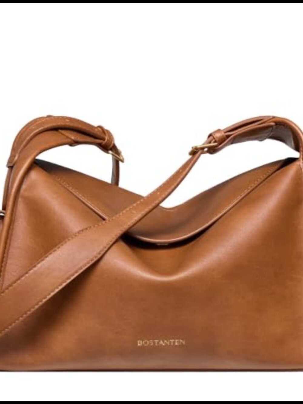 Slouchy Hobo Shoulder Bag Vegan Leather Cargo Purse Adjustable Crossbody